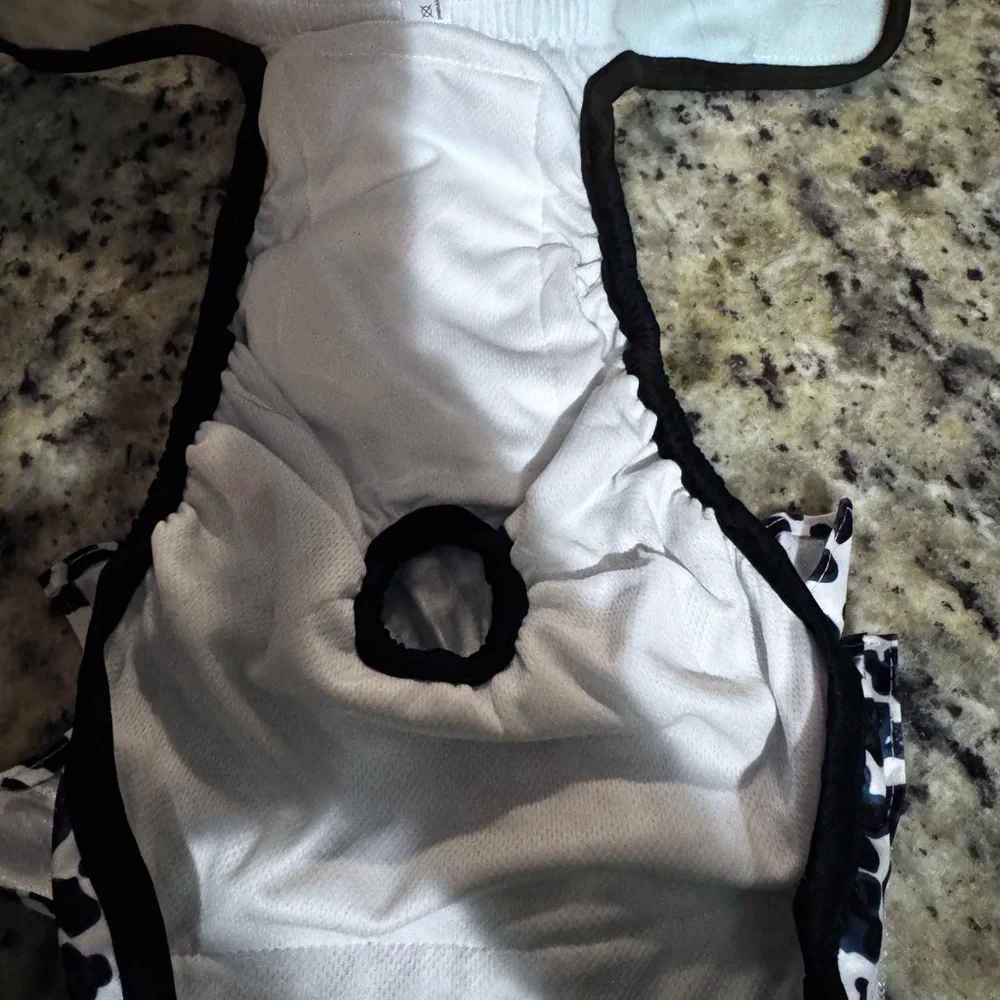 Black and White Animal Print Doggy Diaper Cover for girls 🐾🦮 Never Been Used